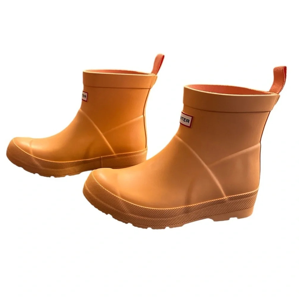 SOLD Hunter unisex children’s Play Boot in Orange - kids size US 2/UK 1 - Picture 4 of 14